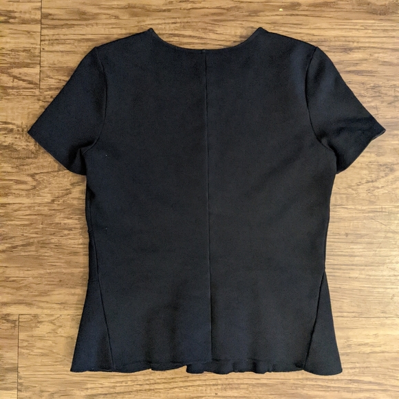 J. Crew Black Peplum Hem Top - Picture 5 of 8